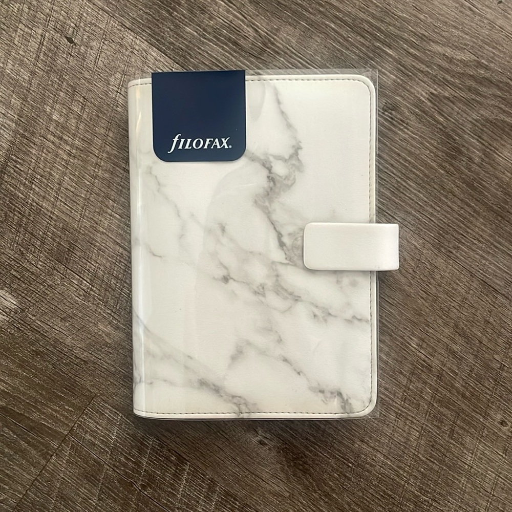 NIB Filofax Marble Personal Planner